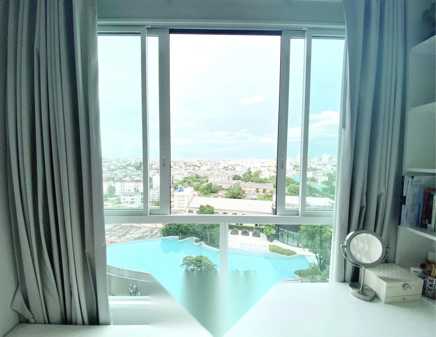 ให้เช่า เอลลิโอ เดล เนสท์ 1 ห้องนอน วิวสระว่ายน้ำ ทำเลดี ใกล้ BTS อุดมสุข view 4